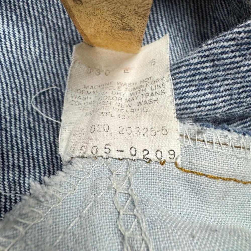 Vtg Levi's 505 80s Men's‎ Acid Wash Jeans USA Made Altered W33 L24